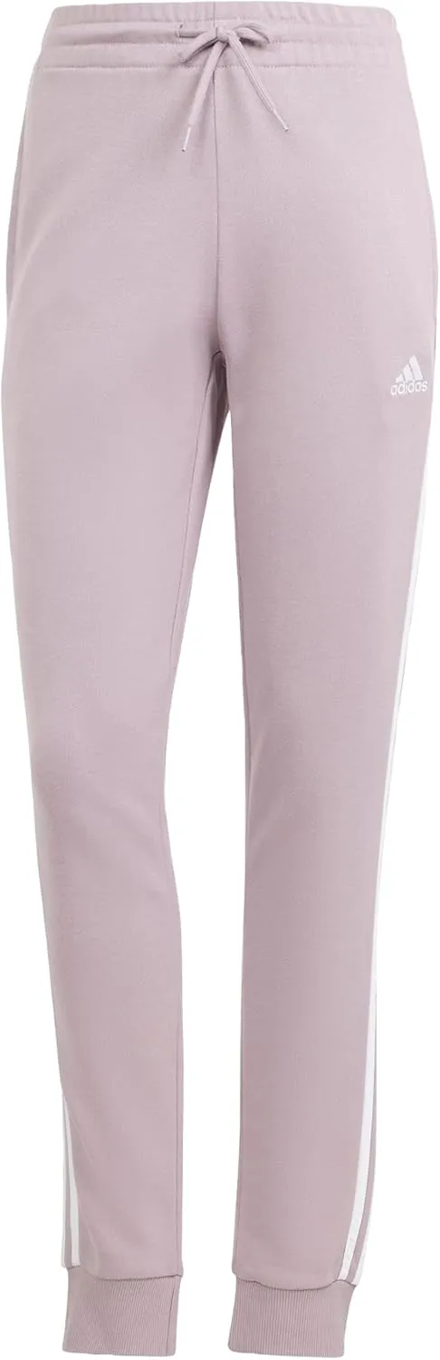 adidas Women's Plus Size Essentials 3-Stripes French Terry Cuffed Pants