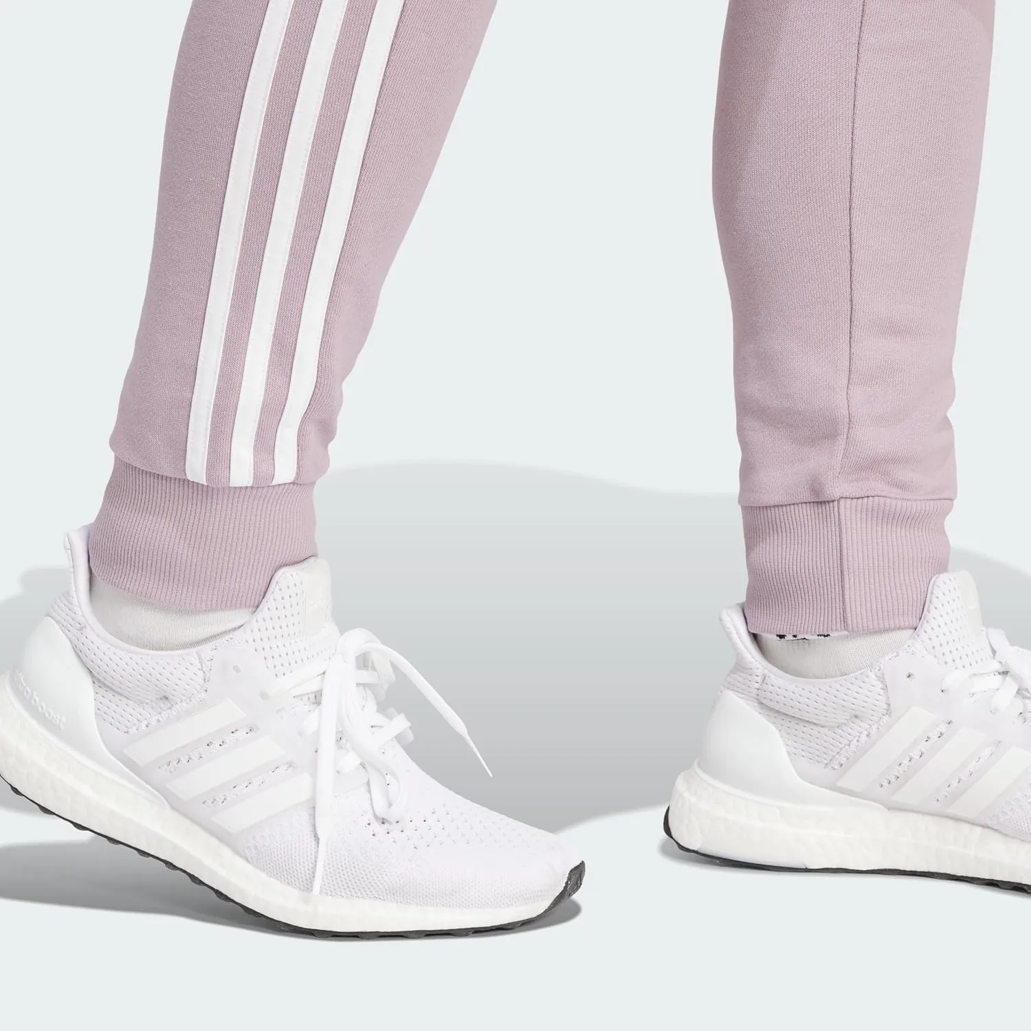 adidas Women's Plus Size Essentials 3-Stripes French Terry Cuffed Pants