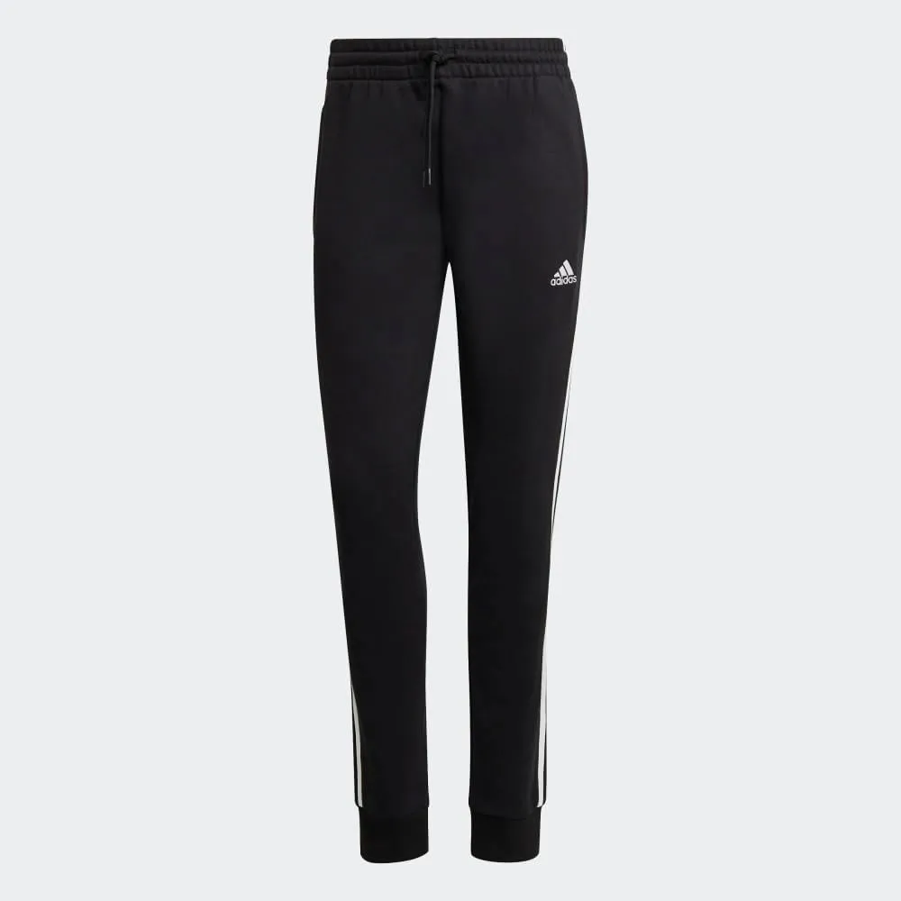 adidas Women's Plus Size Essentials 3-Stripes French Terry Cuffed Pants