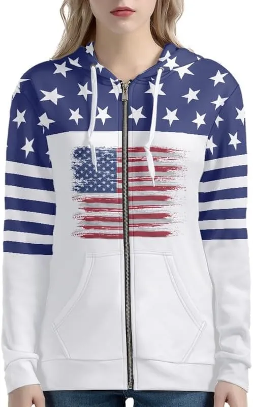Aesthetic Galaxy Women's Zip Up Hoodie Watercolor Peony Casual Comfy Pullover Musical Note Long Sleeve Sweatshirt