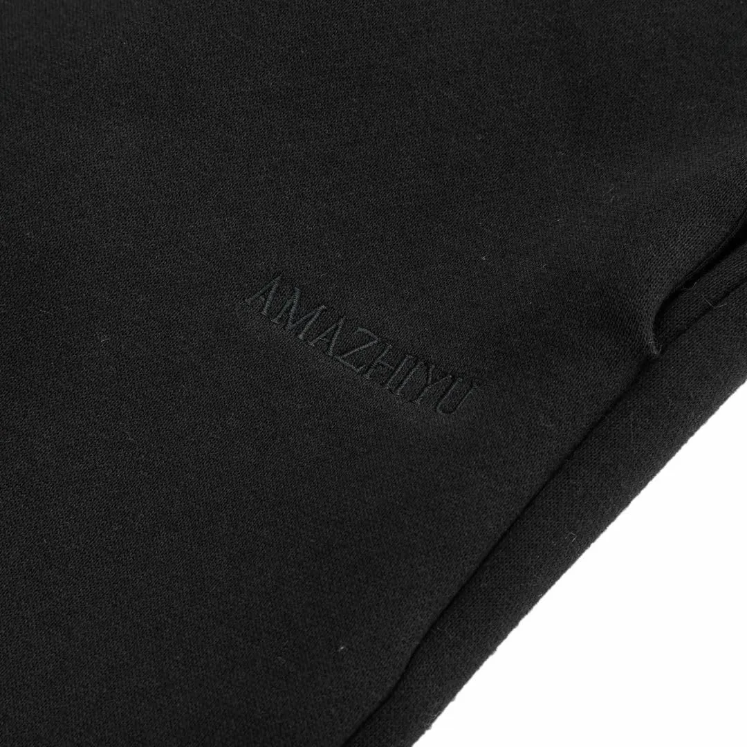 Amazhiyu Women's Fleece High Waist Wide Leg Sweatpants Drawstring Winter Pants