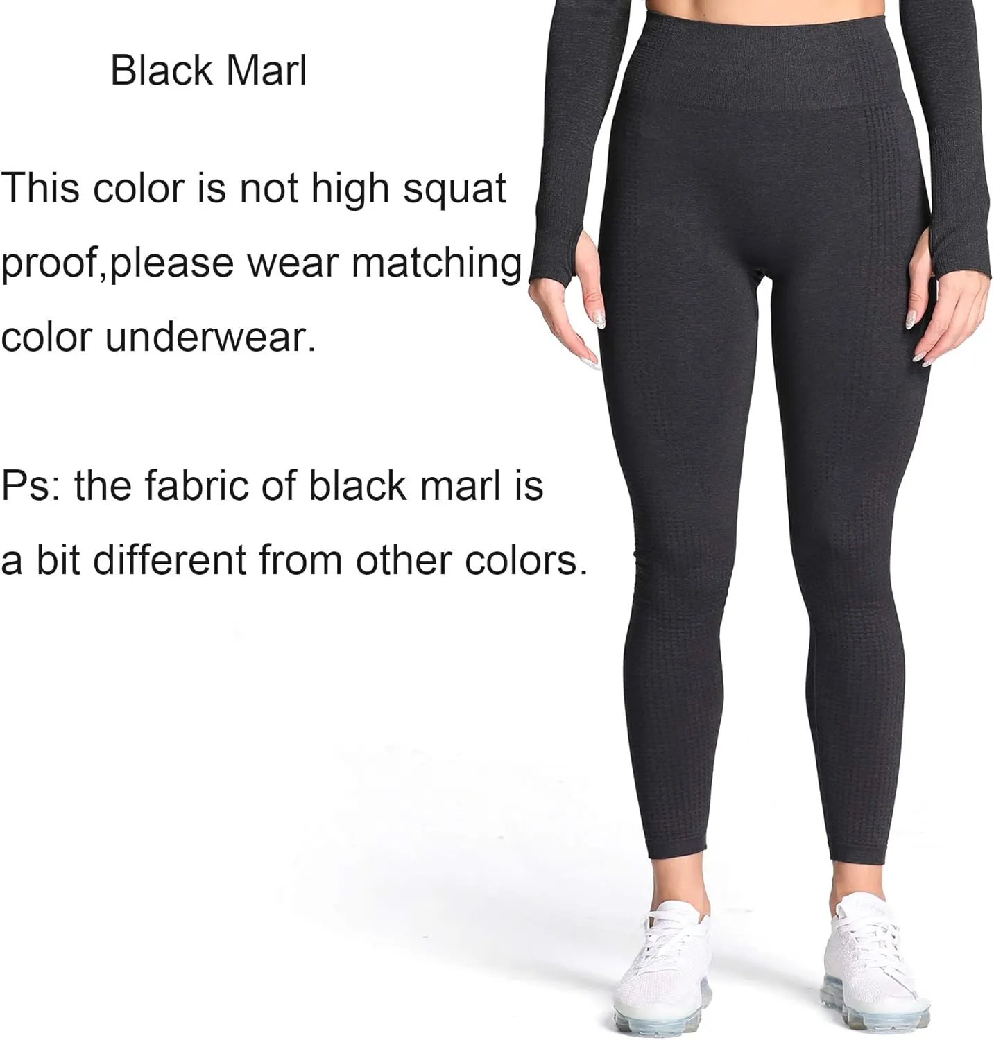 Aoxjox Women's High Waist Workout Gym Vital Seamless Leggings Yoga Pants