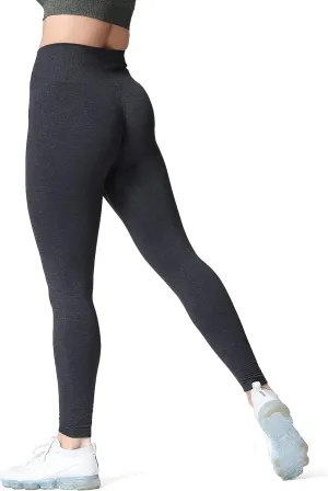 Aoxjox Women's High Waist Workout Gym Vital Seamless Leggings Yoga Pants