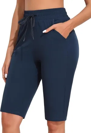ATTRACO Womens Swim Capri Pants - Capri Swim Leggings for Women