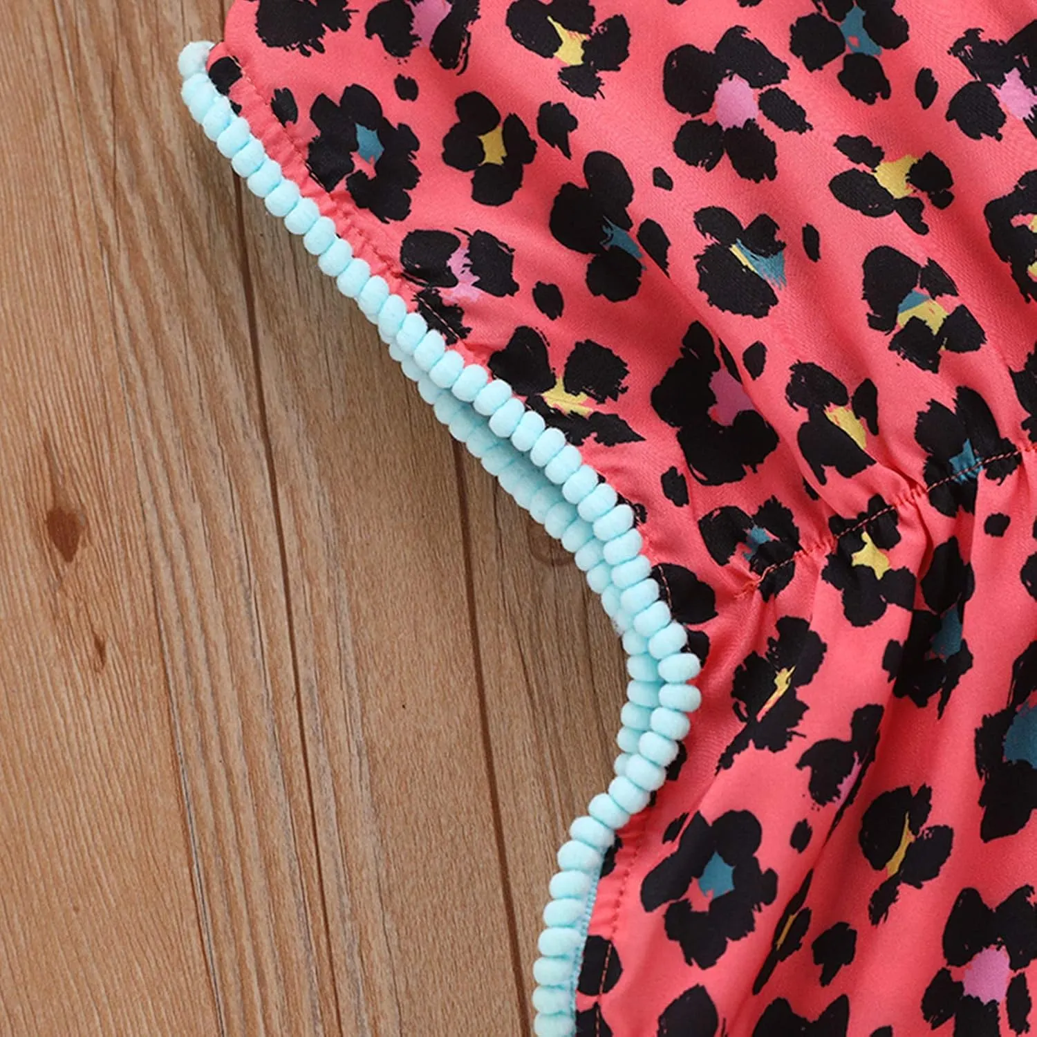 Baby Girl Summer Clothes Batwing Pompom Tassels Loose Fit Beach Dress for Toddler Girl Swimsuit Coverup Sundress
