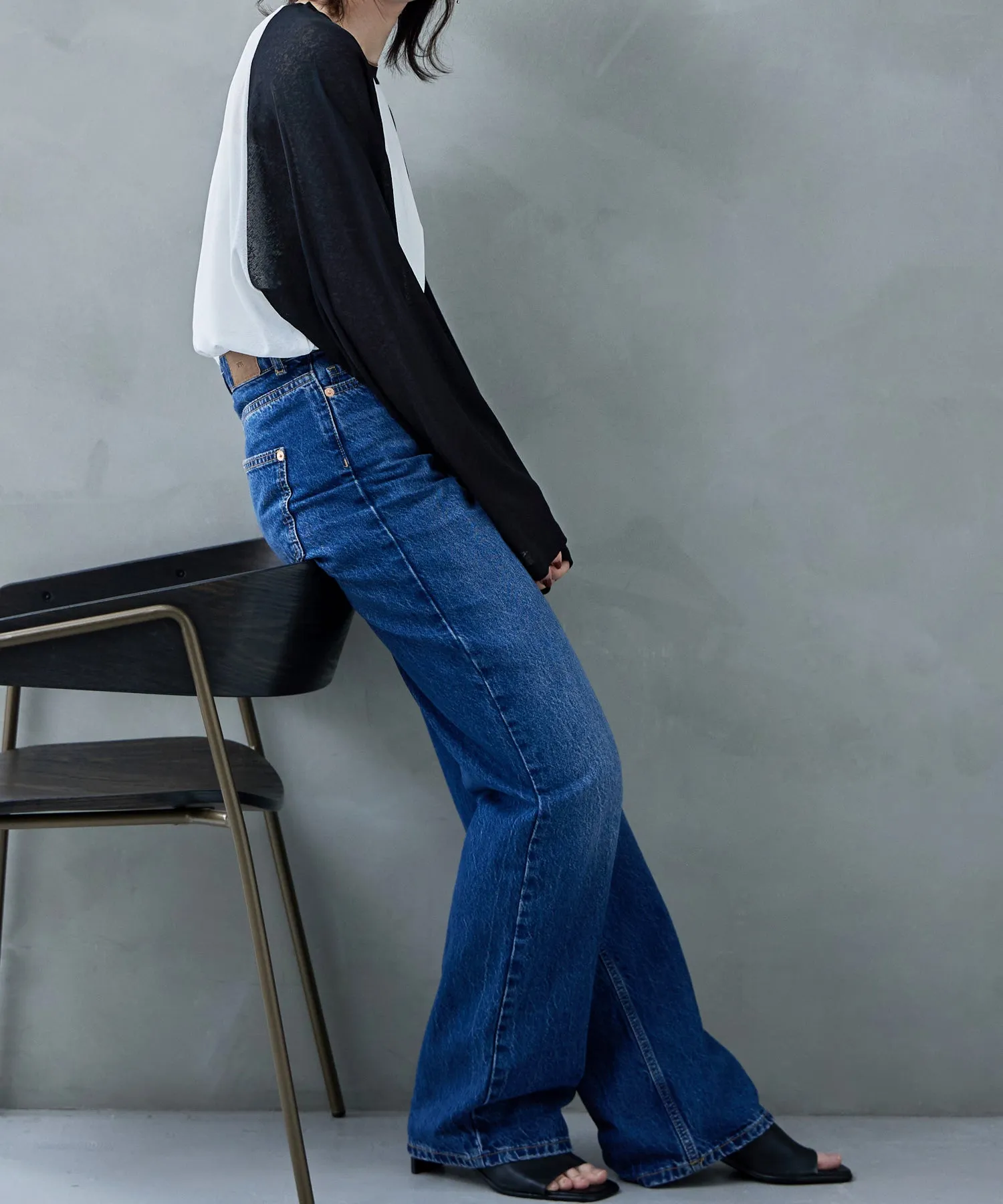 Bicolor raglan long cut and sew