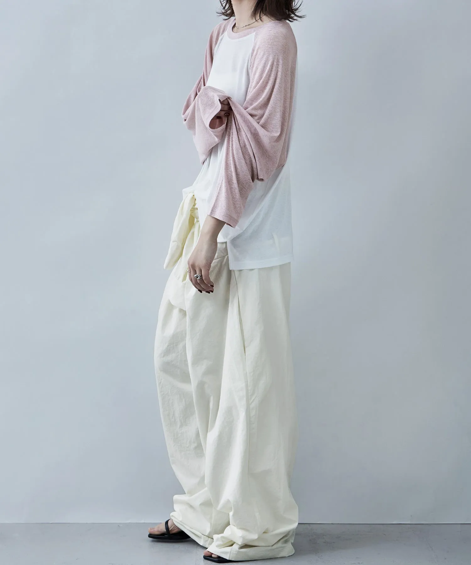 Bicolor raglan long cut and sew