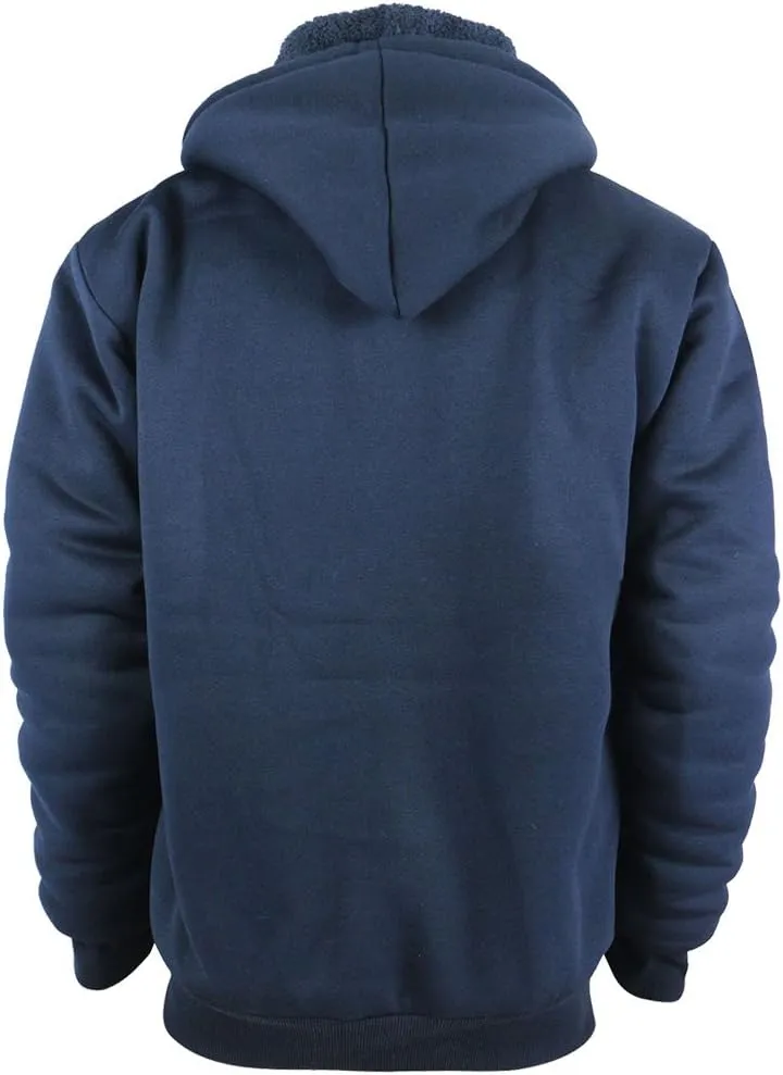 Boys Hoodies Full Zip Up Sherpa Lined Fleece Lined Athletic Youth Kids Sweatshirts,Size 8-16