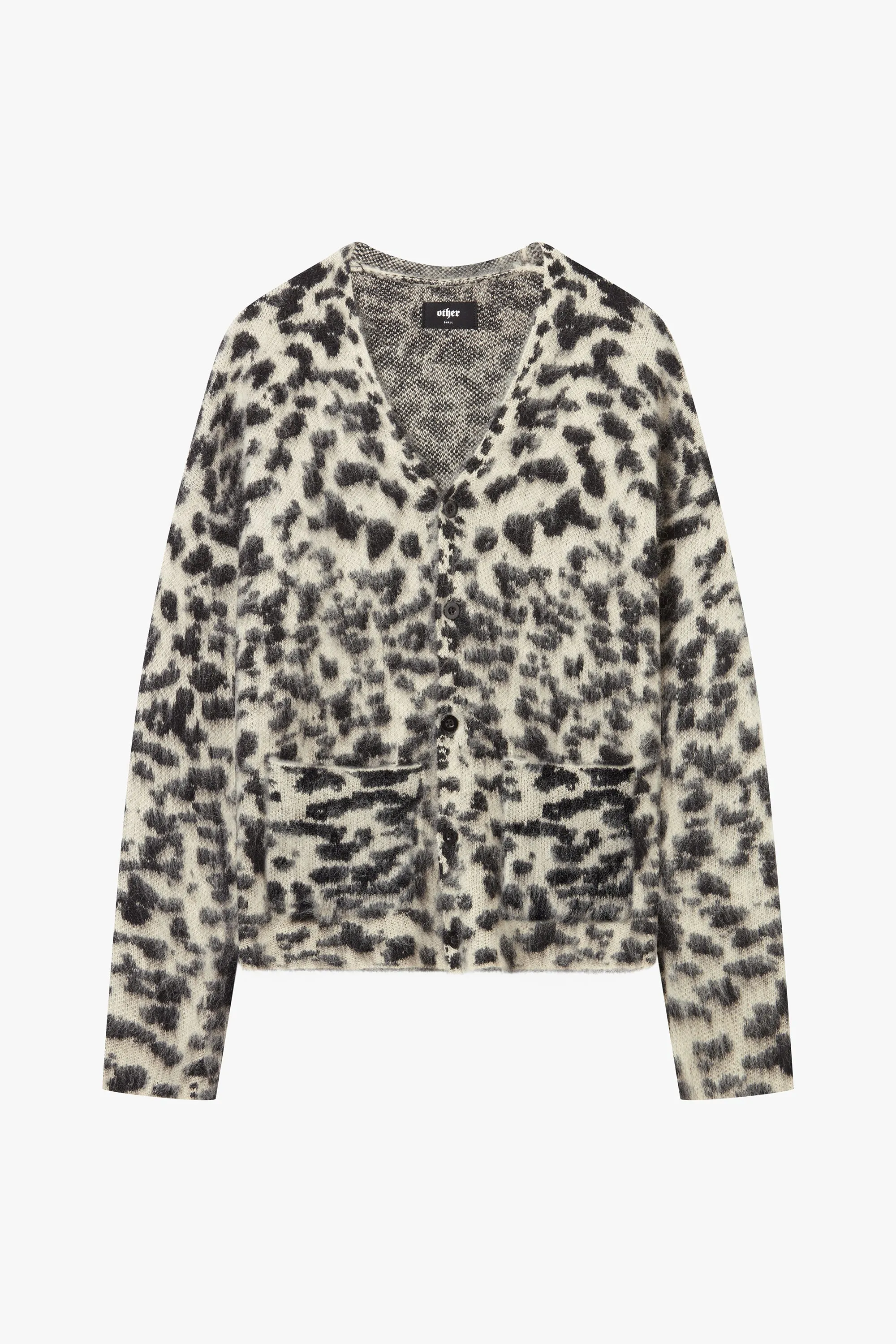 Brush Knit Leopard Cardigan