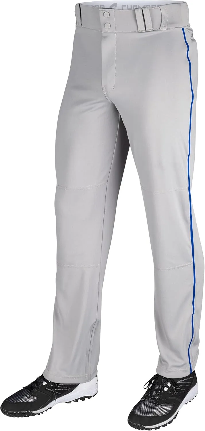 CHAMPRO Boys' Triple Crown Open Bottom Piped Youth Baseball Pants