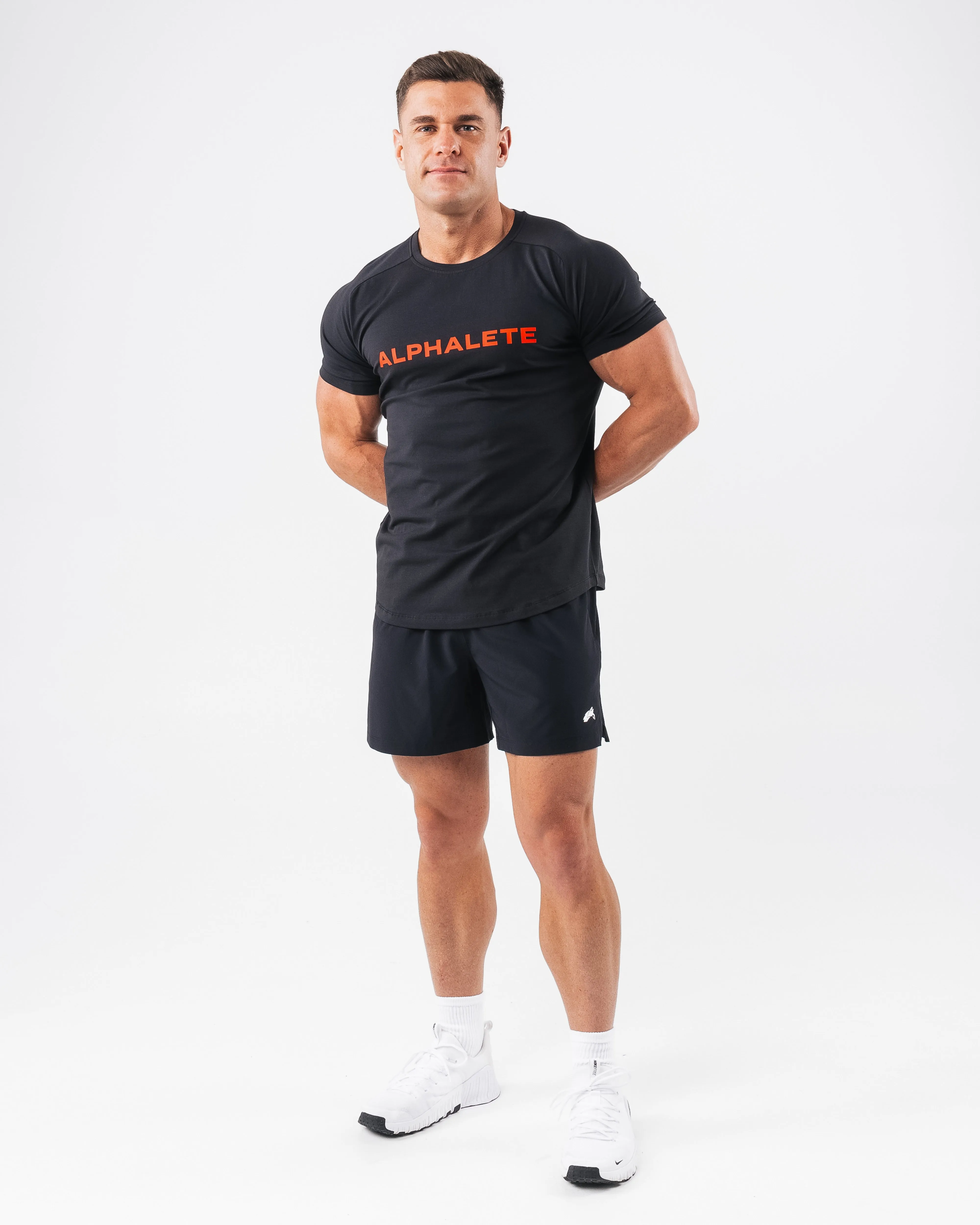 Core Tee - Black / Red