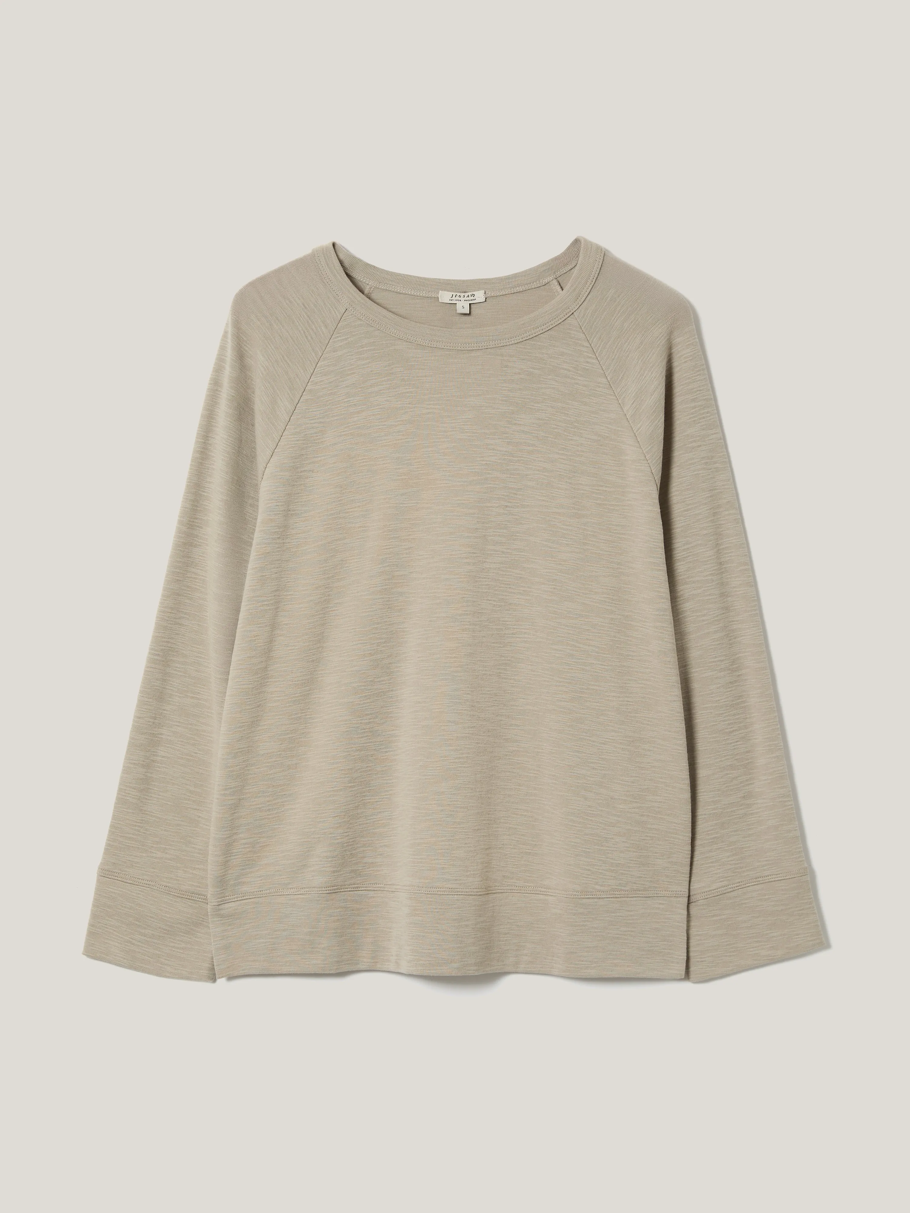 Cotton Luxe Raglan Tee | Grey