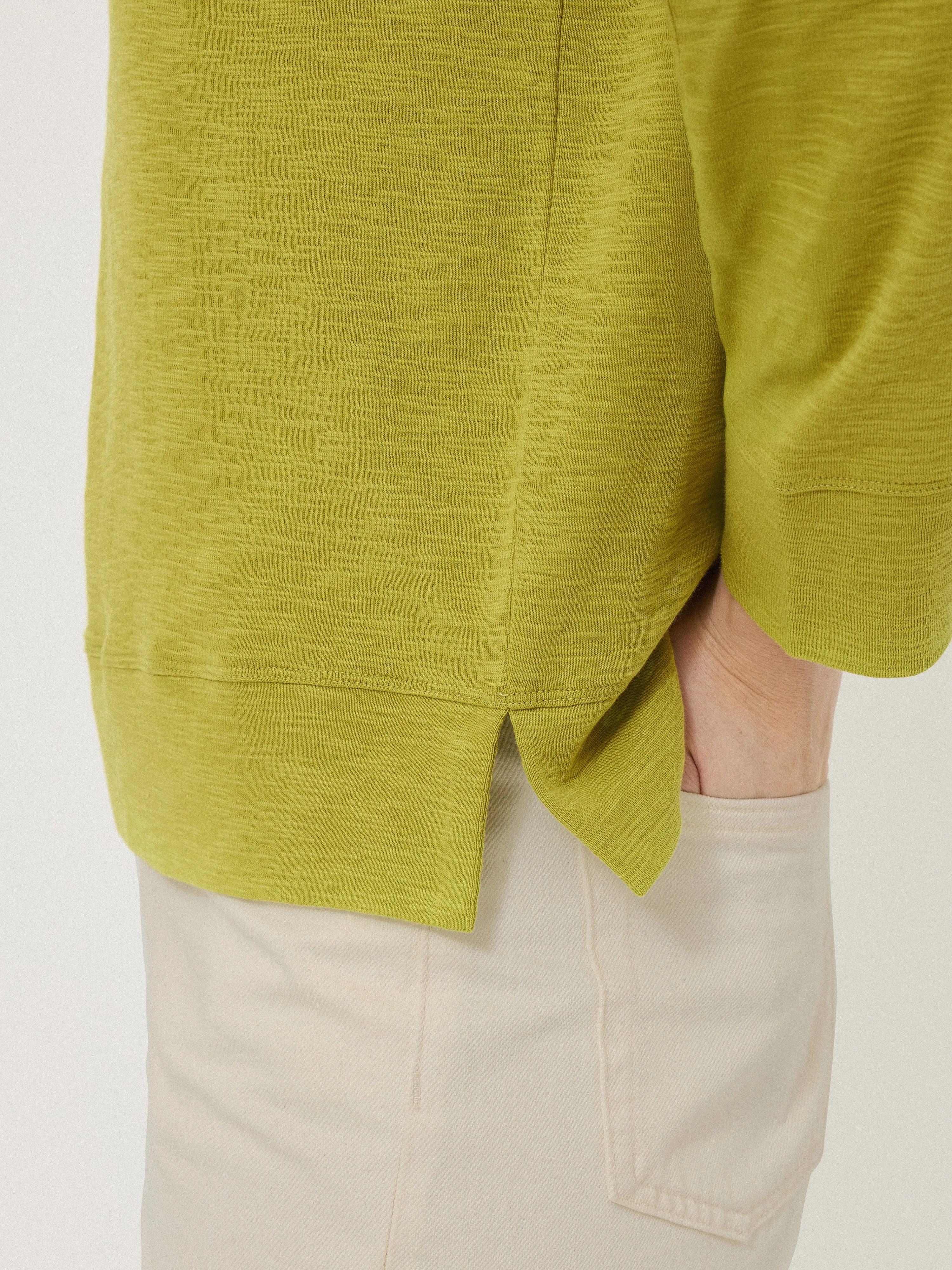 Cotton Luxe Raglan Tee | Key Lime