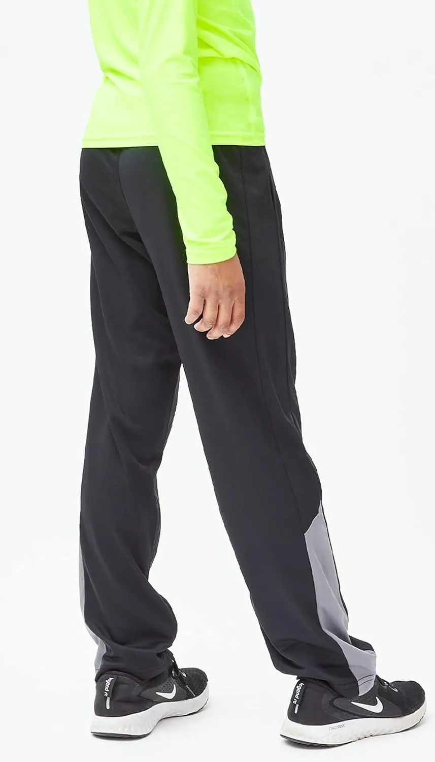 DEVOPS Boys Active Performance Workout Athletic Training Pants [2 Pack]