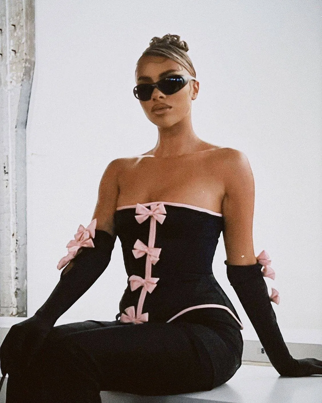 Fanci Club - Bad Sheep Corset and Gloves