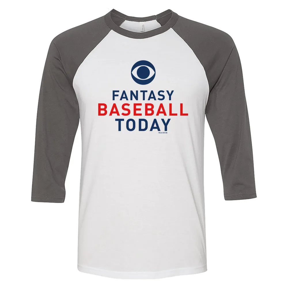 Fantasy Baseball Logo 3/4 Sleeve Baseball T-Shirt