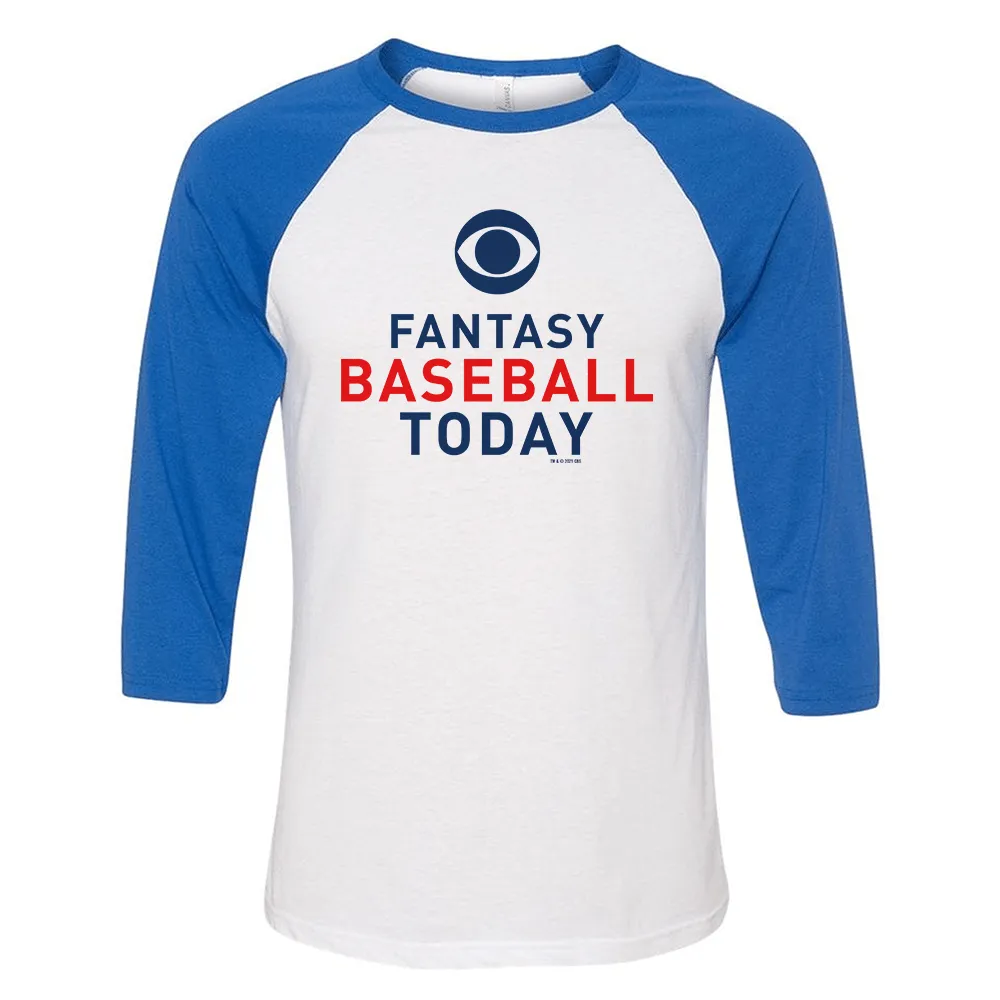 Fantasy Baseball Logo 3/4 Sleeve Baseball T-Shirt