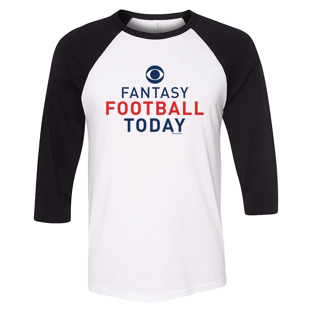 Fantasy Football Today Logo 3/4 Sleeve Baseball T-Shirt
