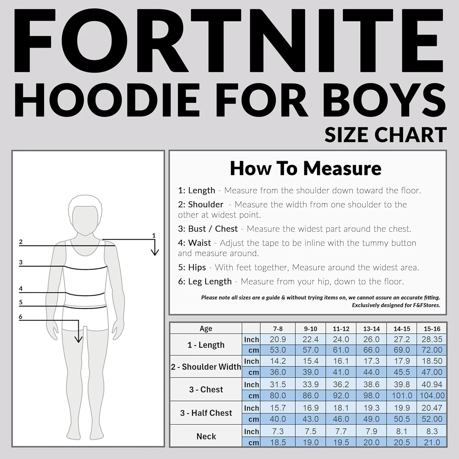 FORTNITE Hoodie For Boys, Kids Gaming Hooded Sweater, Official Gifts For Boys