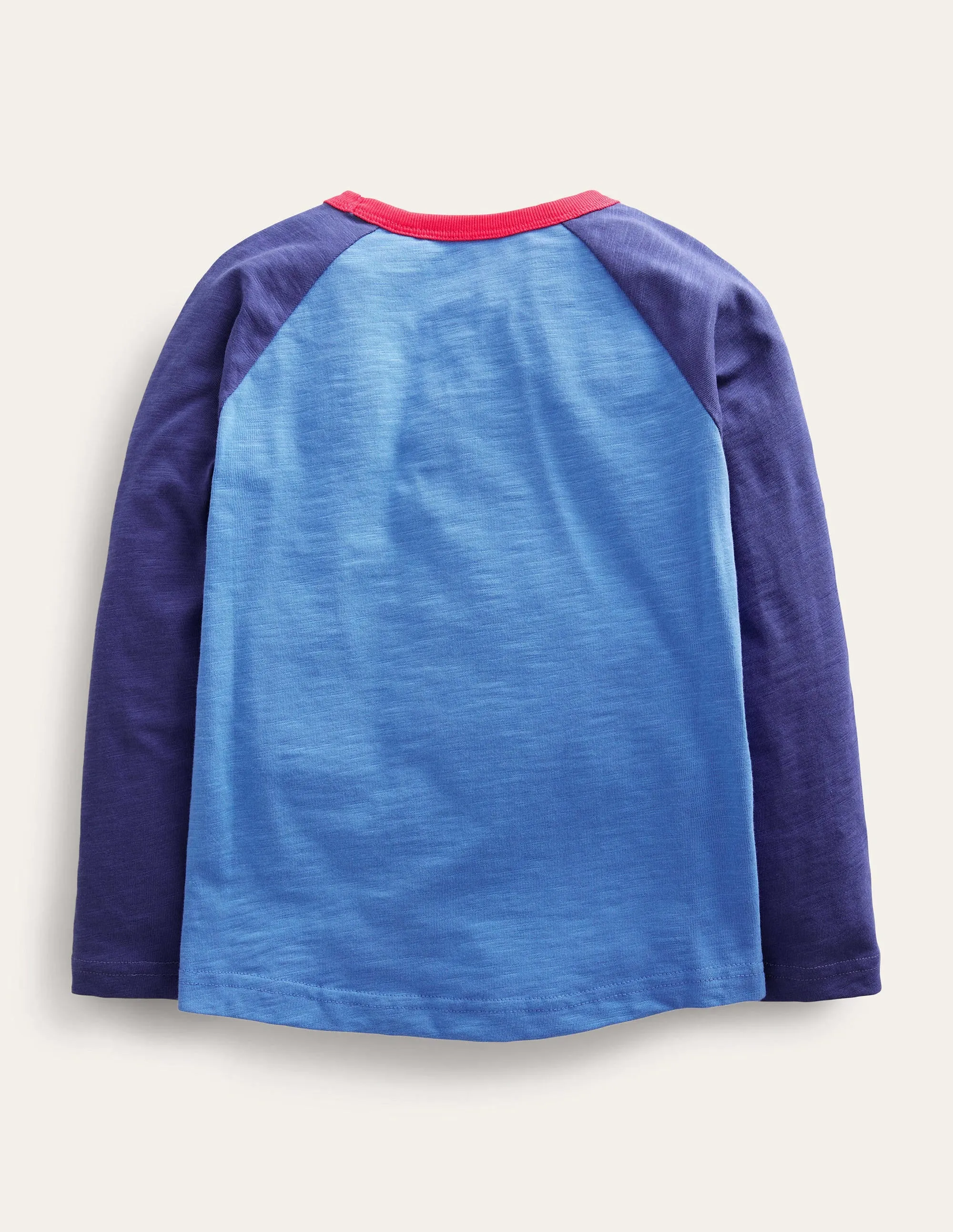 Glow Raglan T-shirt-Penzance Blue Space