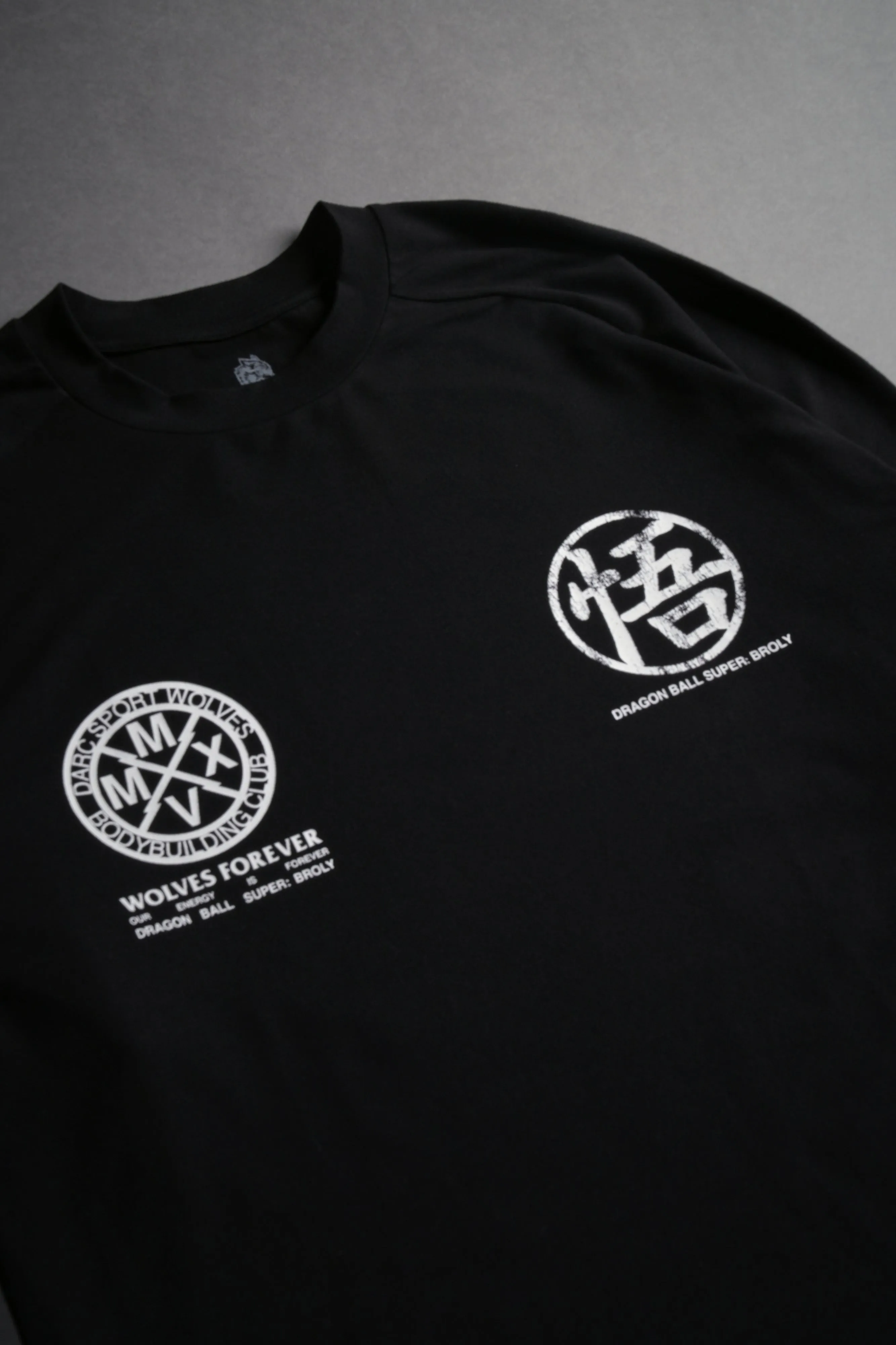 Go "Dry Wolf" S/S Raglan Tee in Black
