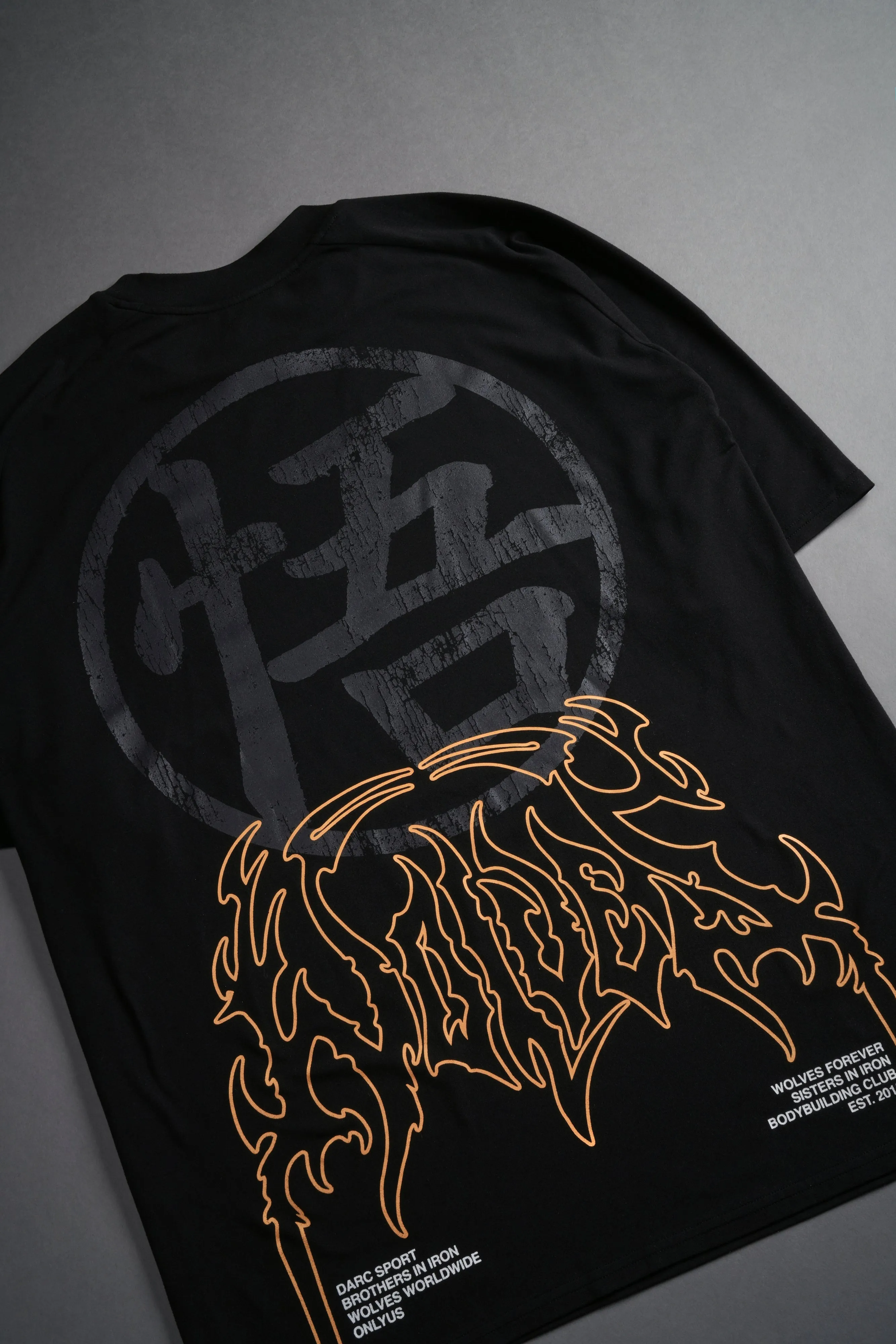 Go "Dry Wolf" S/S Raglan Tee in Black