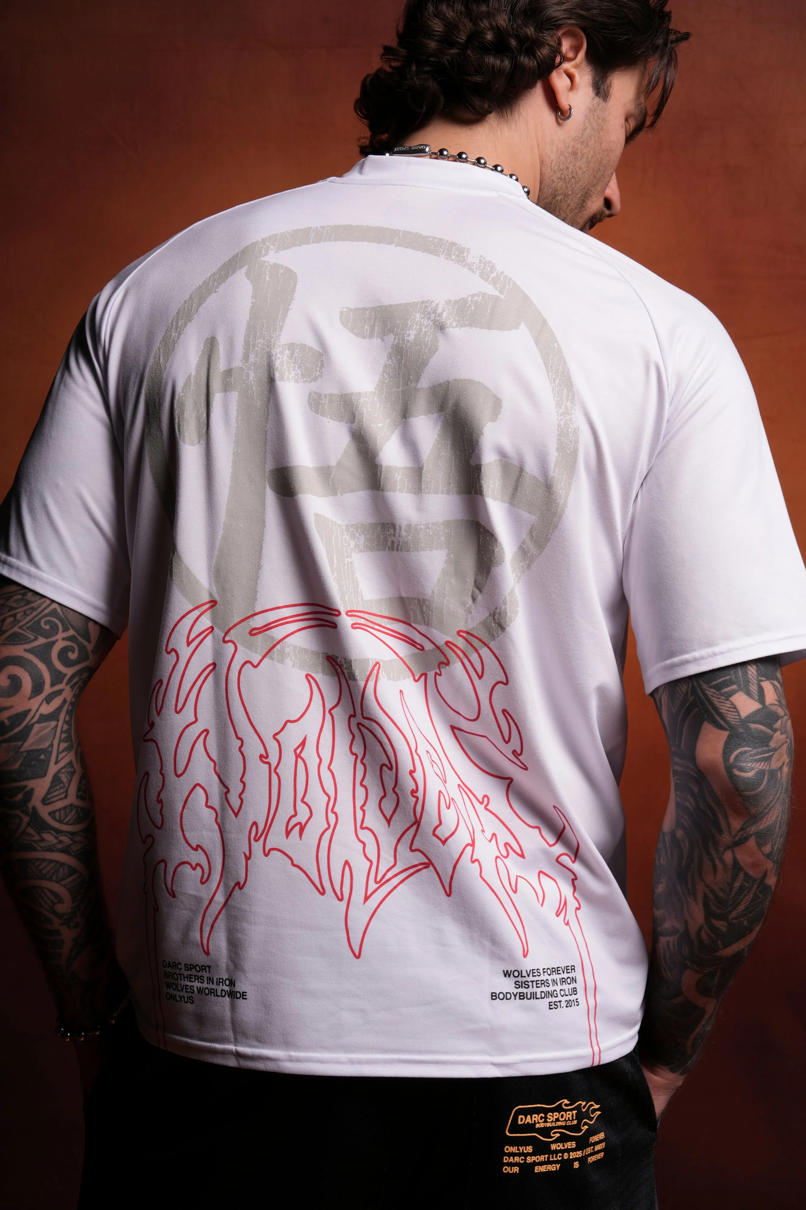 Go "Dry Wolf" S/S Raglan Tee in White