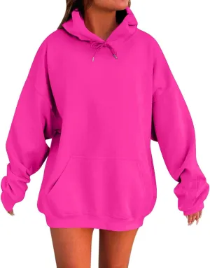 Hoodies for Women Oversized Long Sleeve Comfy Casual Basic Pullover Sweatshirts 2025 Fall Fashion Outfits