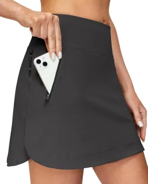 IUGA High Waist Golf Skirt Tennis Skirt with 5 Pockets Skorts for Woman Athletic Skirt for Workout Casual