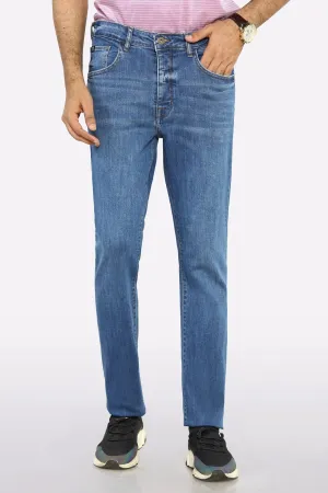 Light Blue Modern Slim Fit Jeans