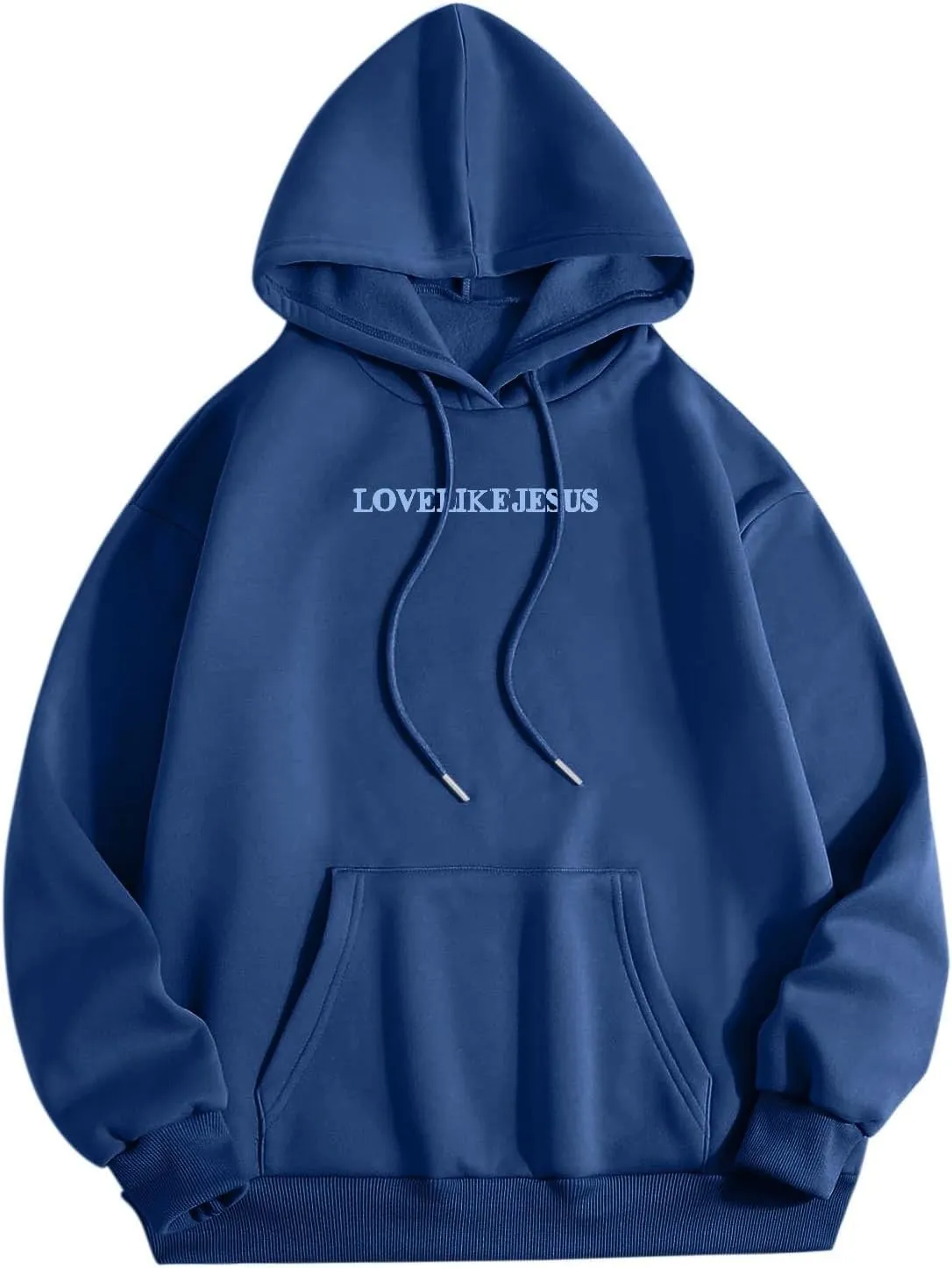Love Like Jesus Hoodies for Women Oversize Graphic Christian Faith Hoodies Pocket Long Sleeve Drawstring Pullover Sweatshirts