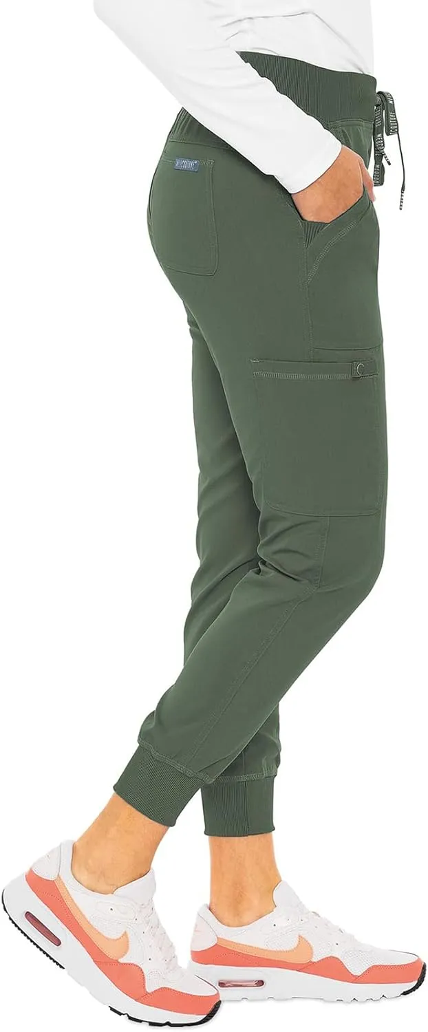 Med Couture Scrub Pants for Women Jogger Pant with 5 Pockets, Lightweight, Ultra Soft, 2-Way Stretch Fabric - MC7710