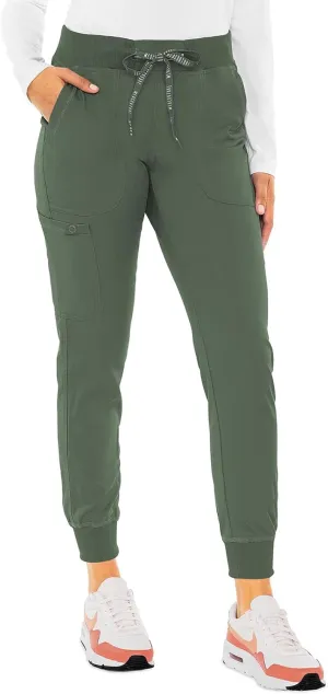 Med Couture Scrub Pants for Women Jogger Pant with 5 Pockets, Lightweight, Ultra Soft, 2-Way Stretch Fabric - MC7710