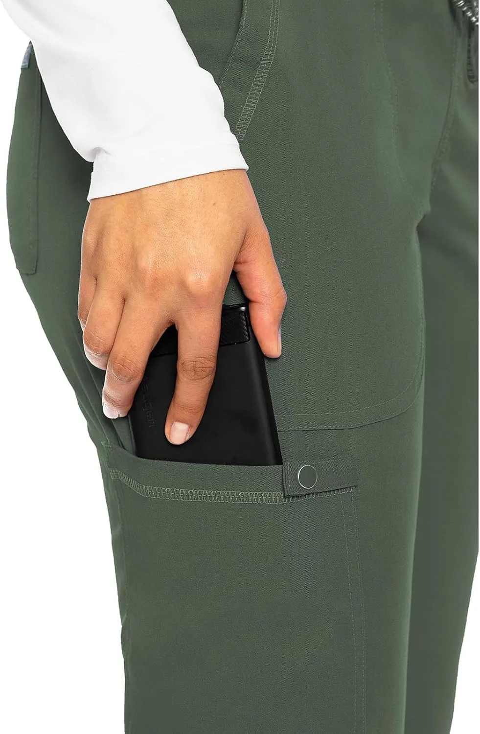 Med Couture Scrub Pants for Women Jogger Pant with 5 Pockets, Lightweight, Ultra Soft, 2-Way Stretch Fabric - MC7710