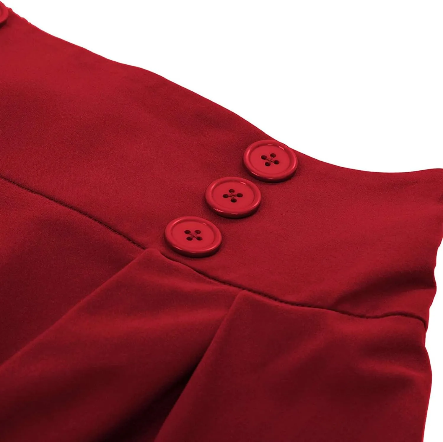 Midi Skirts for Women Trendy Vintage Elastic High Waisted Pleated Skirt Casual A Line Flowy Long Skirt