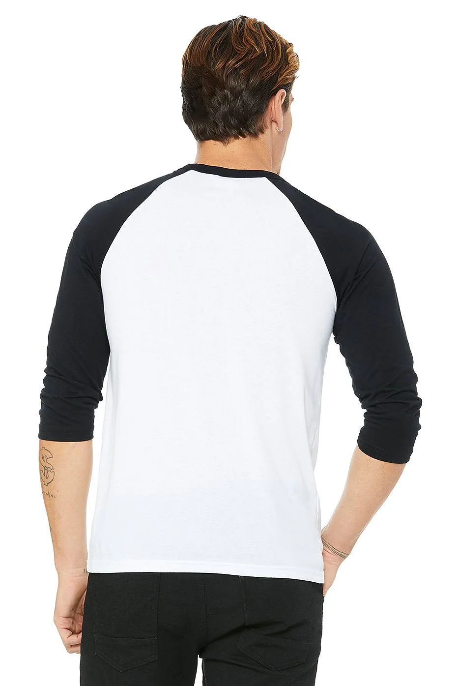 Pick Six Logo 3/4 Sleeve Baseball T-Shirt