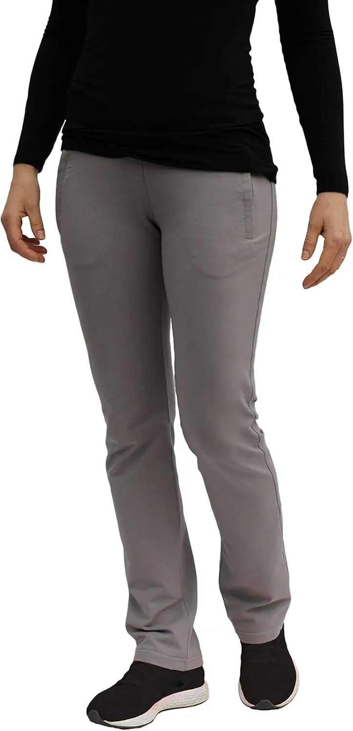 SCR SPORTSWEAR 28/30/32/34 Inseam Tall Petite Regular Plus Size S-4X Athletic Pants for Women with Zipper Pockets High Waist