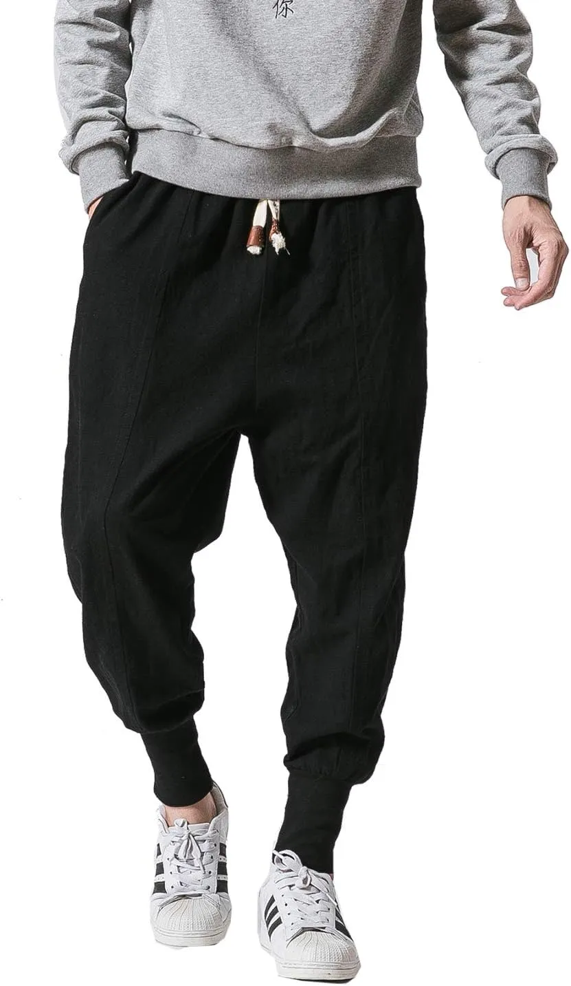 Seidarise Men's Joggers Sweatpants Harem Jogger Pant Long Sports Pants