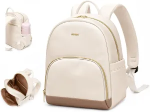 Small Backpack for Women Waterproof Stylish Mini Backpack Daypack Purses Cute Bookbag for Casual College Travel Daily,fit 10.9Inch iPad,Beige