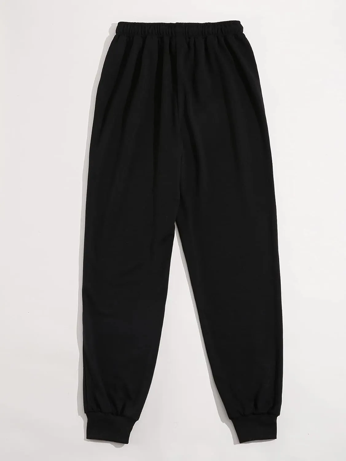 SOLY HUX Women's Moon Print Elastic High Waisted Sweatpants Joggers Pants