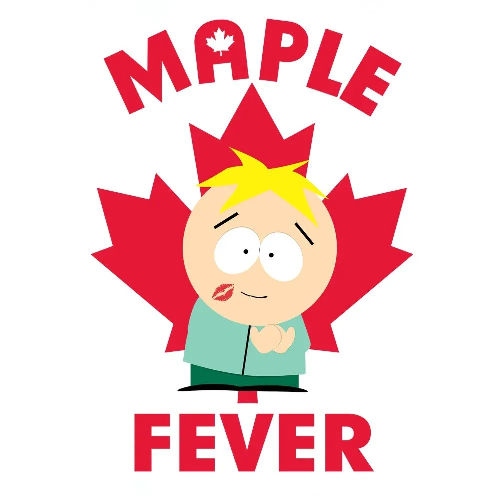 South Park Butters Maple Fever 3/4 Sleeve Baseball T-Shirt