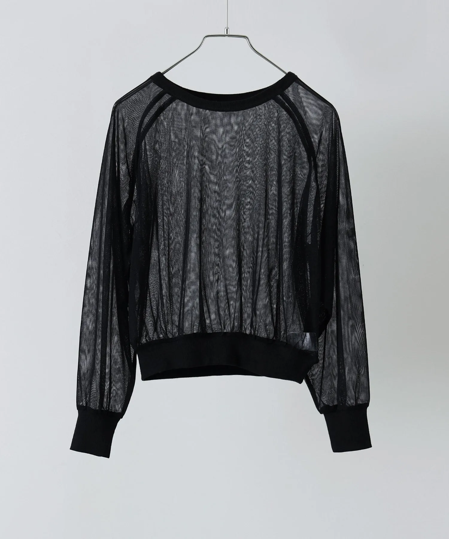 Tulle raglan sleeve tops