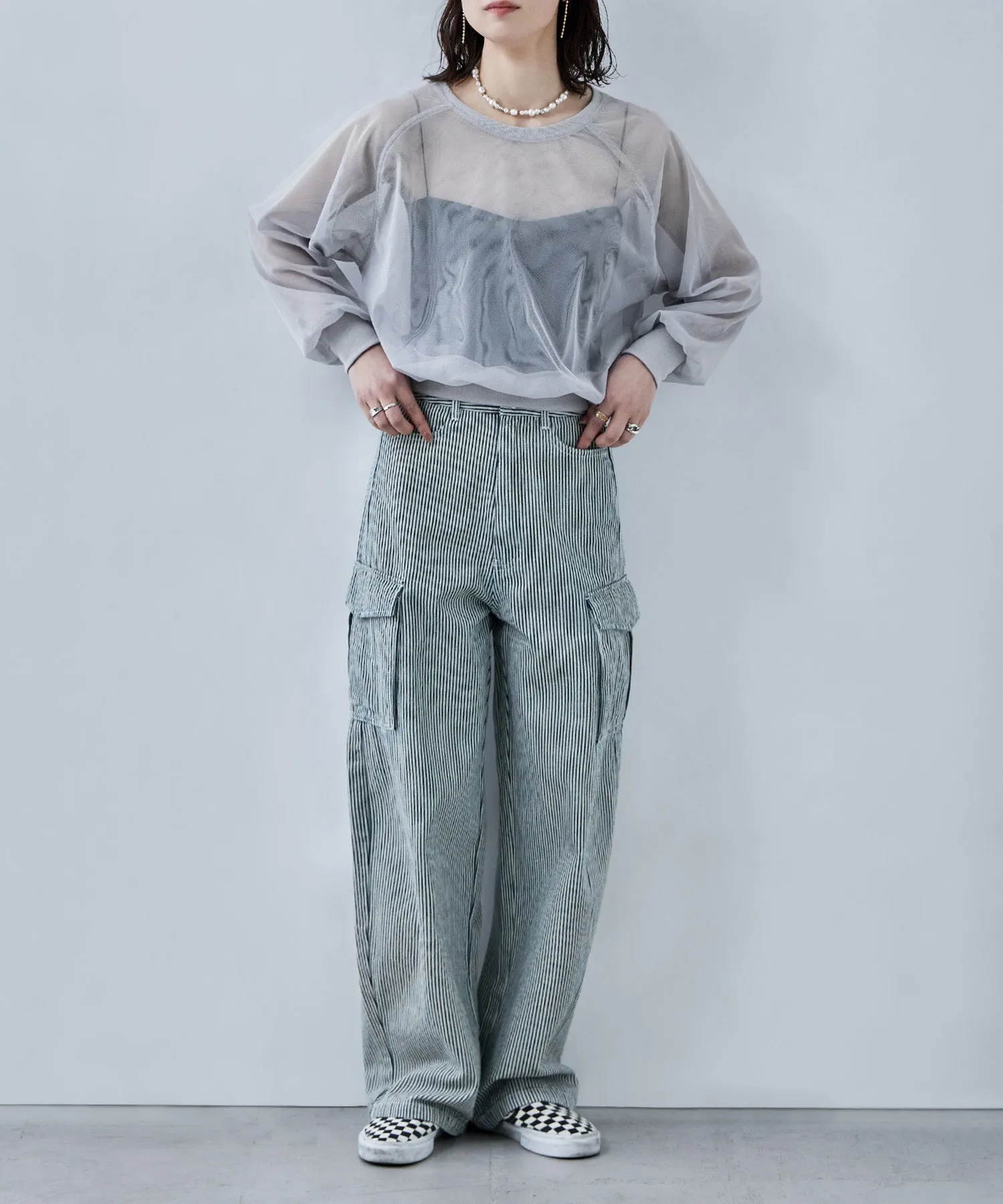 Tulle raglan sleeve tops