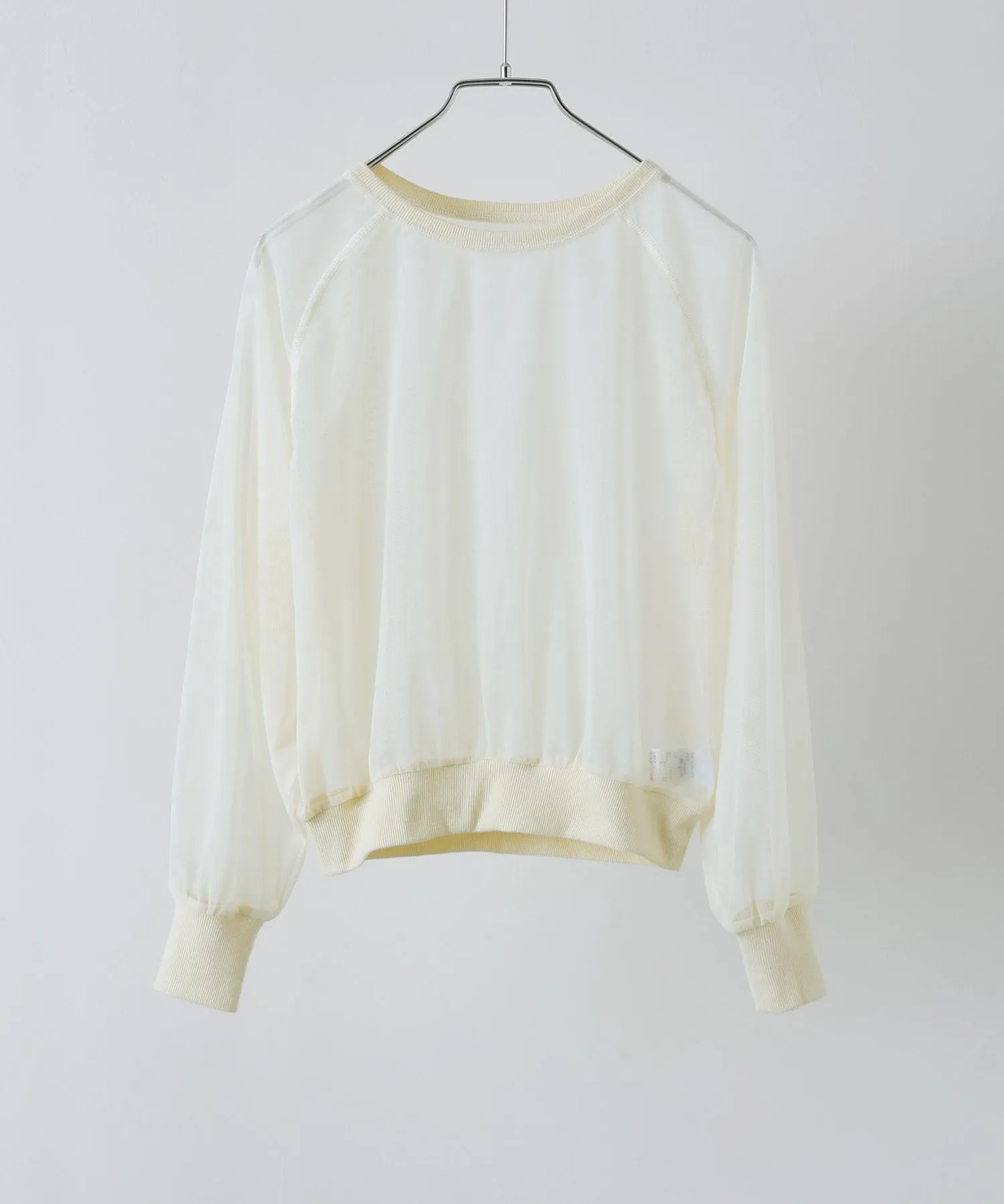 Tulle raglan sleeve tops