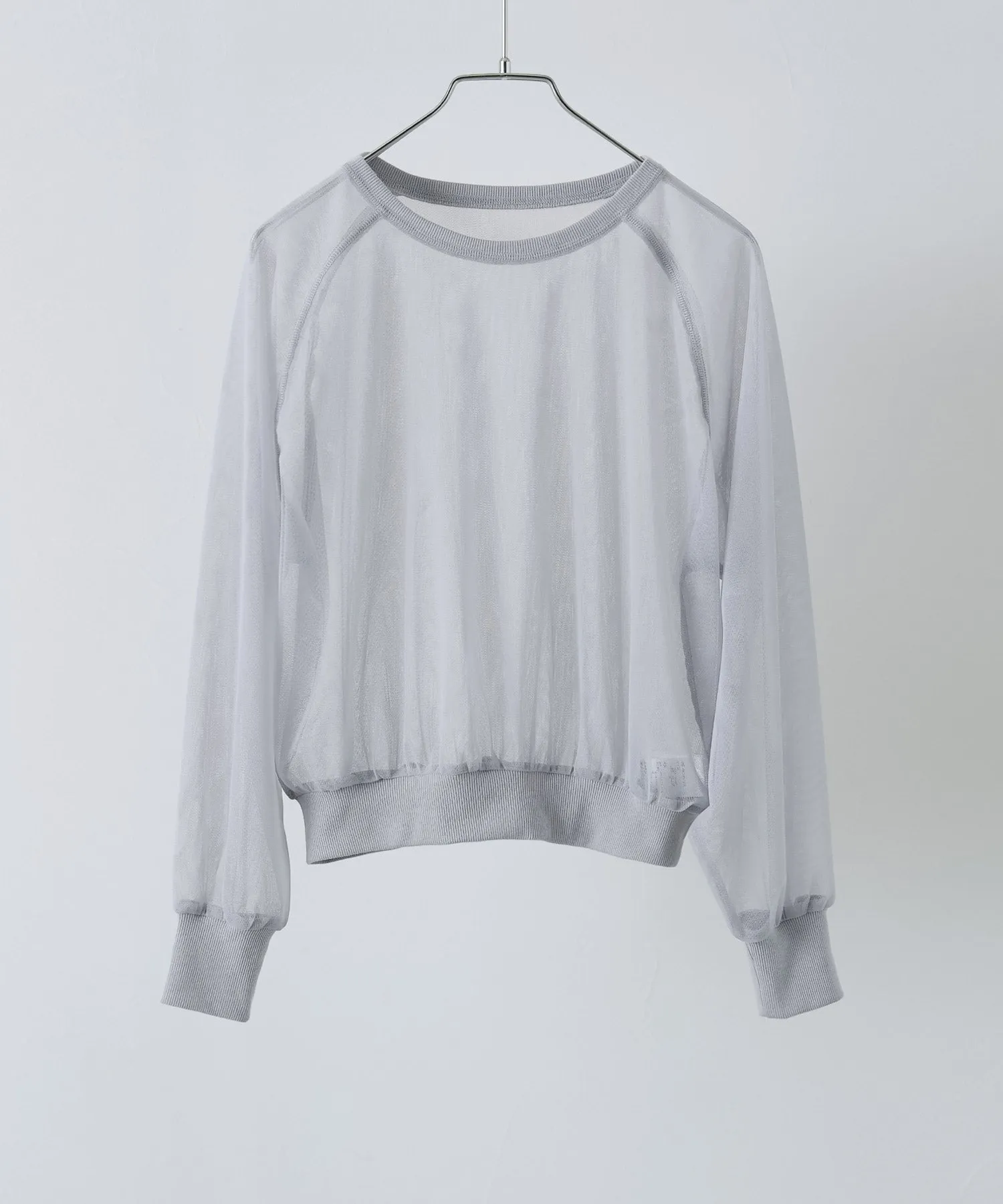 Tulle raglan sleeve tops