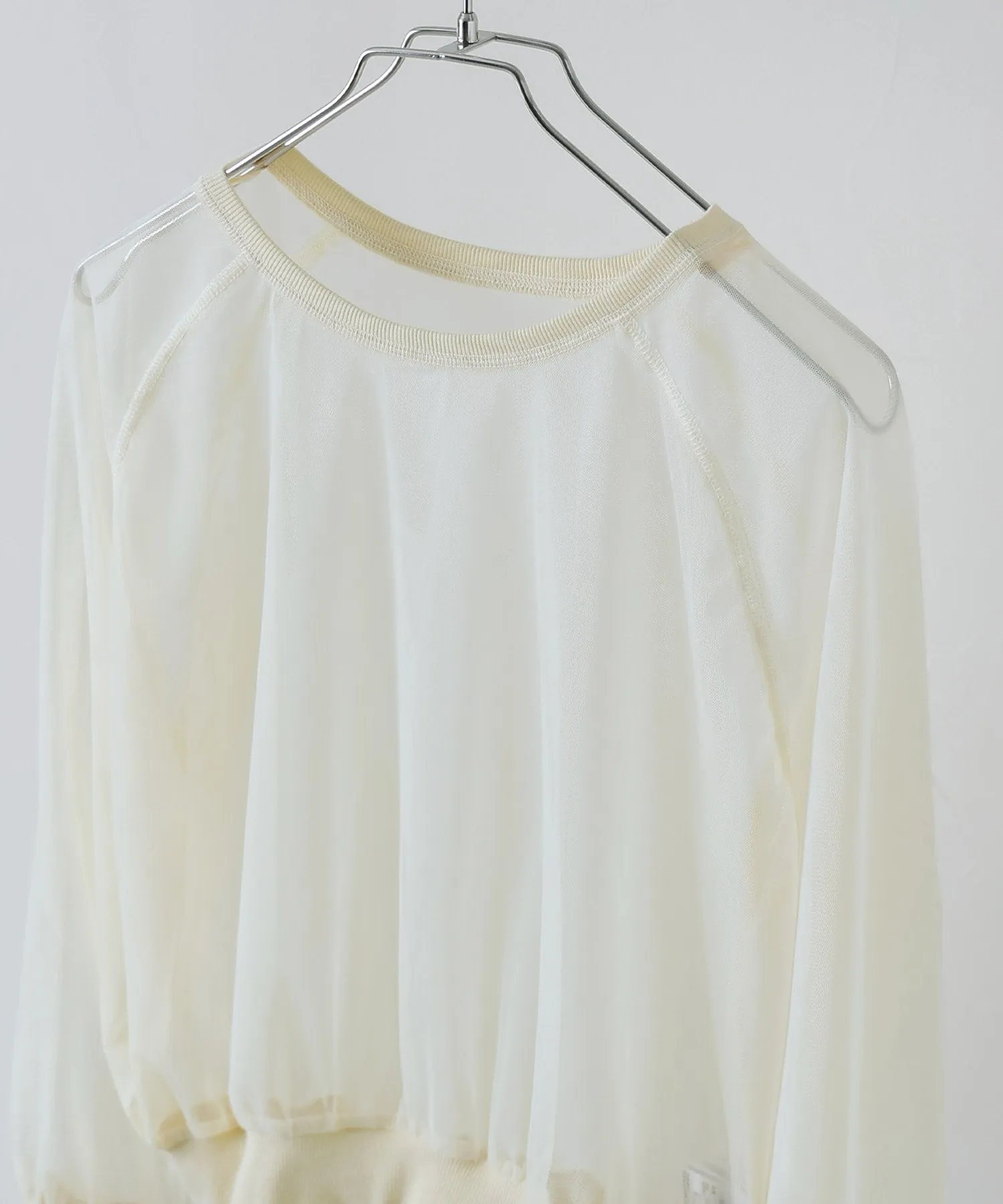 Tulle raglan sleeve tops