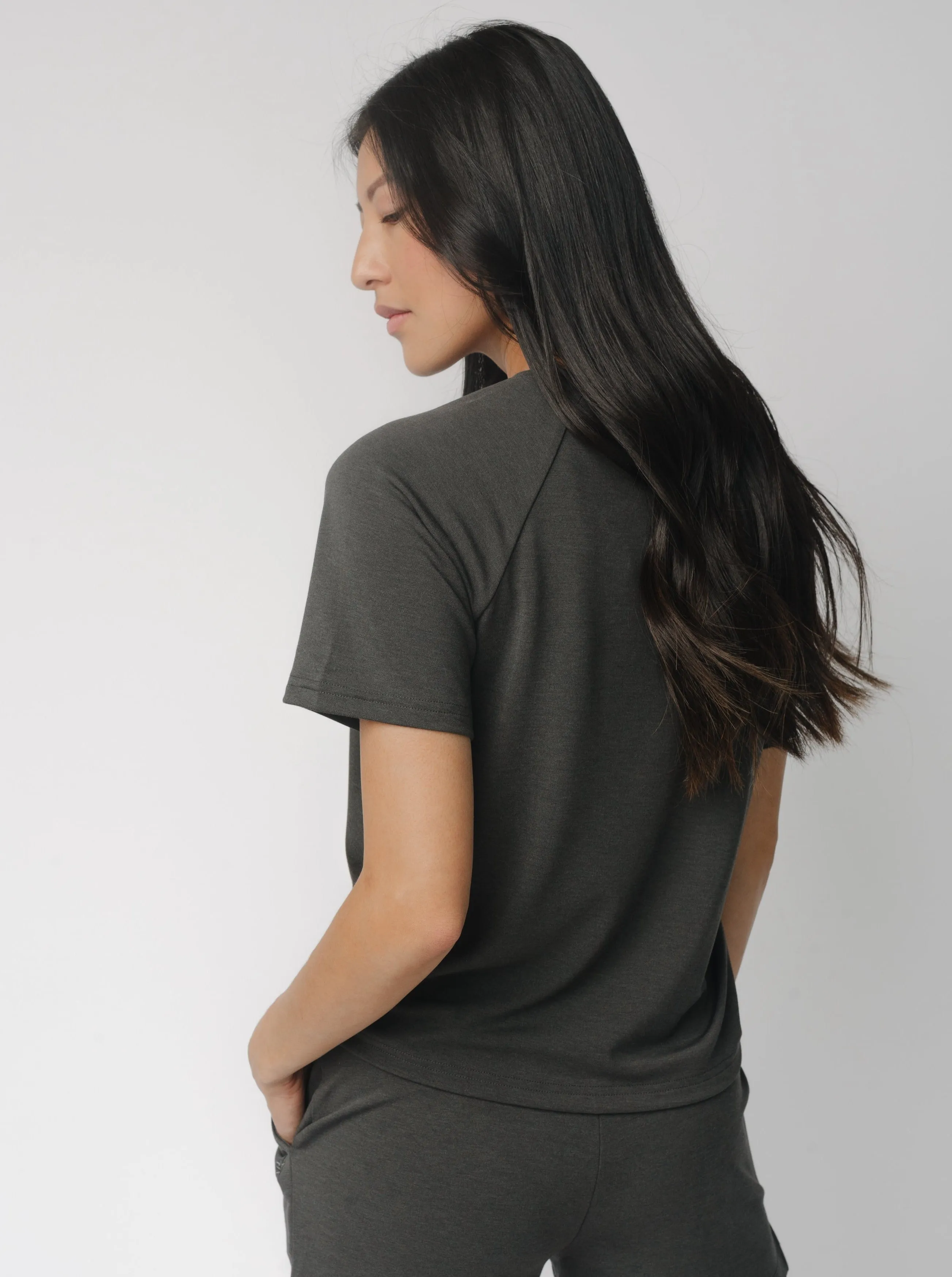 Women's Brushed Bamboo Raglan Tee