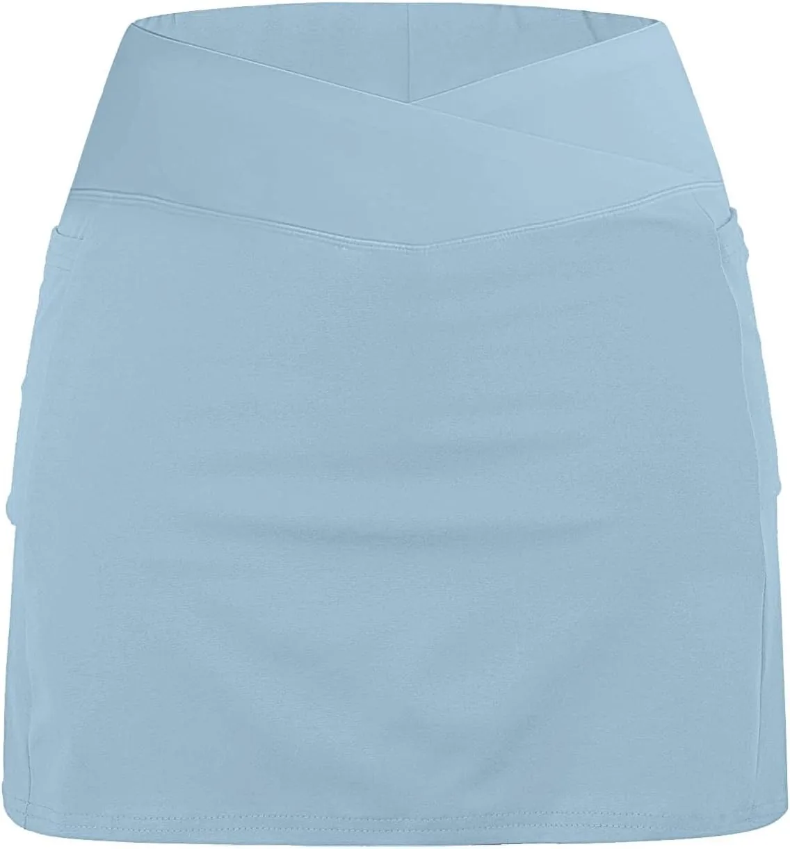 Women's Pleated Skirts Summer Sports Loose Trendy Drawstring Solid Color Yoga Fitness Tennis Skirt Plus Size, S-5XL