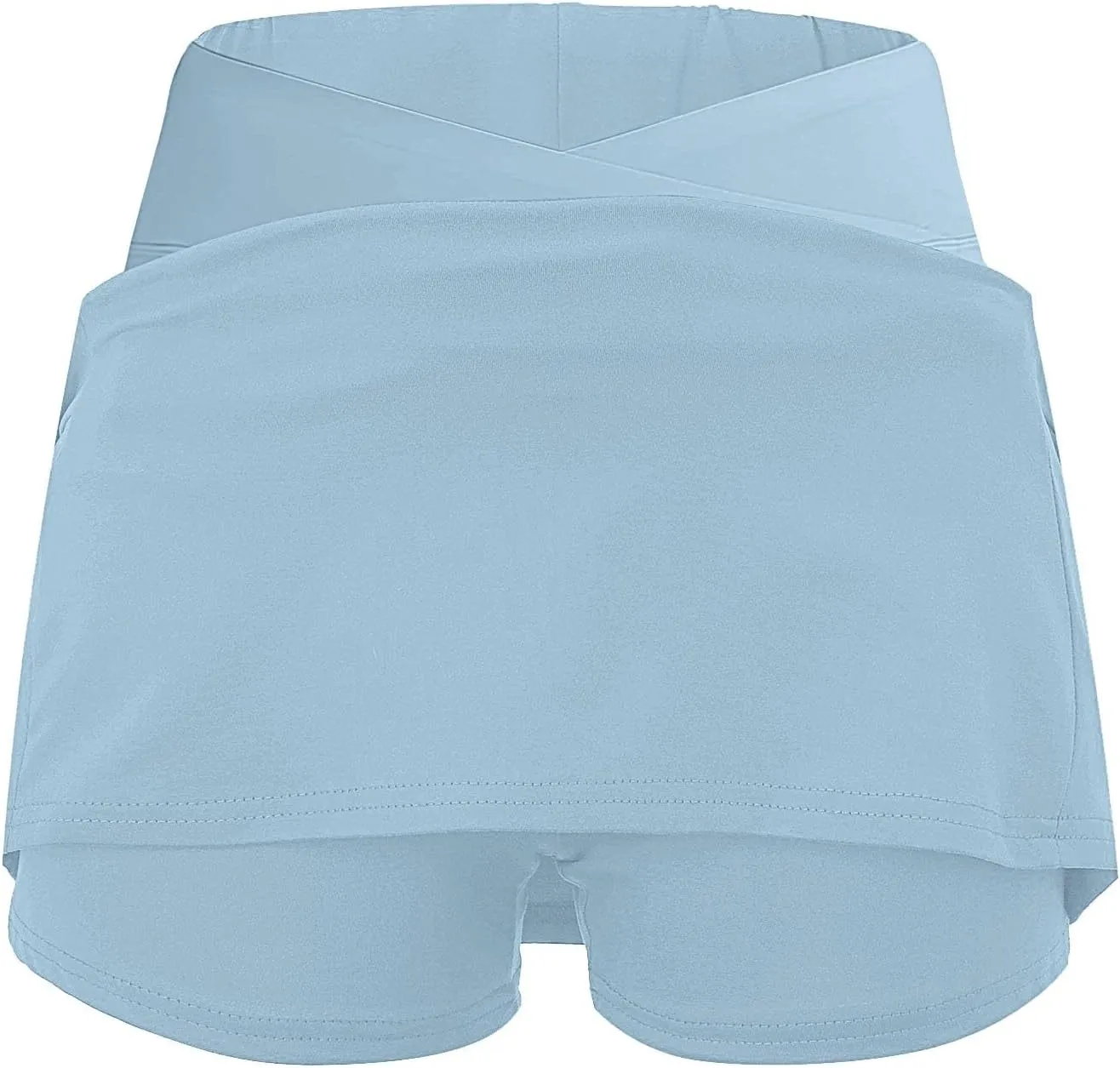 Women's Pleated Skirts Summer Sports Loose Trendy Drawstring Solid Color Yoga Fitness Tennis Skirt Plus Size, S-5XL