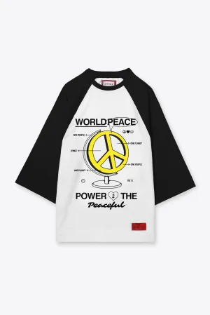 WPP2P Raglan Tee (White/Black)